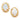 9ct Gold Oval Opal Studs