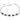 Silver Sapphire Cubic Zirconia Bracelet 