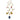 Amelia Charm Pendant Necklace | Amnesia Jewellery UK | Hypoallergenic Gold Plated Stainless Steel Jewellery