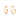 18ct Gold Plated Ribbon Loop Drop Earrings, 925 Sterling Silver