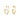 18ct Gold Plated Ribbon Loop Drop Earrings, 925 Sterling Silver
