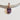 Rose Gold Plated Sterling Silver Dangle Charm with Amethyst Cubic Zirconia