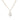 9ct Gold Cubic Zirconia Oval Pendant Necklace
