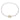 Urban Pizazz Handmade Jewellery - Enamel and Gold Plated Paperclip Chain Necklace with Sailors Clasp