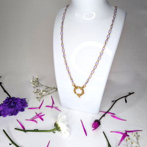 Sharna Twisted Paperclip Necklace