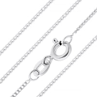 Ruby CZ Silver Rectangle Pendant Necklace