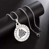Viking Vulknut Amulet Pendant Necklace