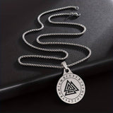 Viking Vulknut Amulet Pendant Necklace 