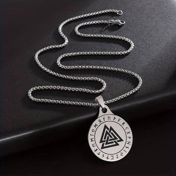 Viking Vulknut Amulet Pendant Necklace 