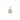 Yellow Topaz Cubic Zirconia Square Halo Pendant Necklace