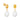 Yellow Topaz and Pearl Droplet Earrings Gold Plated 925 Sterling Silver