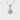 April Birthstone Diamond CZ Silver Pendant Necklace