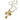 Amnesia Jewellery | Gold Plated and Pearl Droplet twisted sea necklace